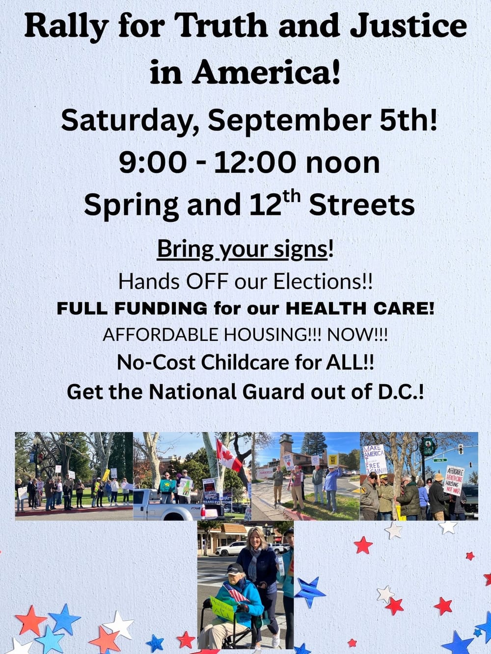 Street Rally Saturday, Sept. 5th