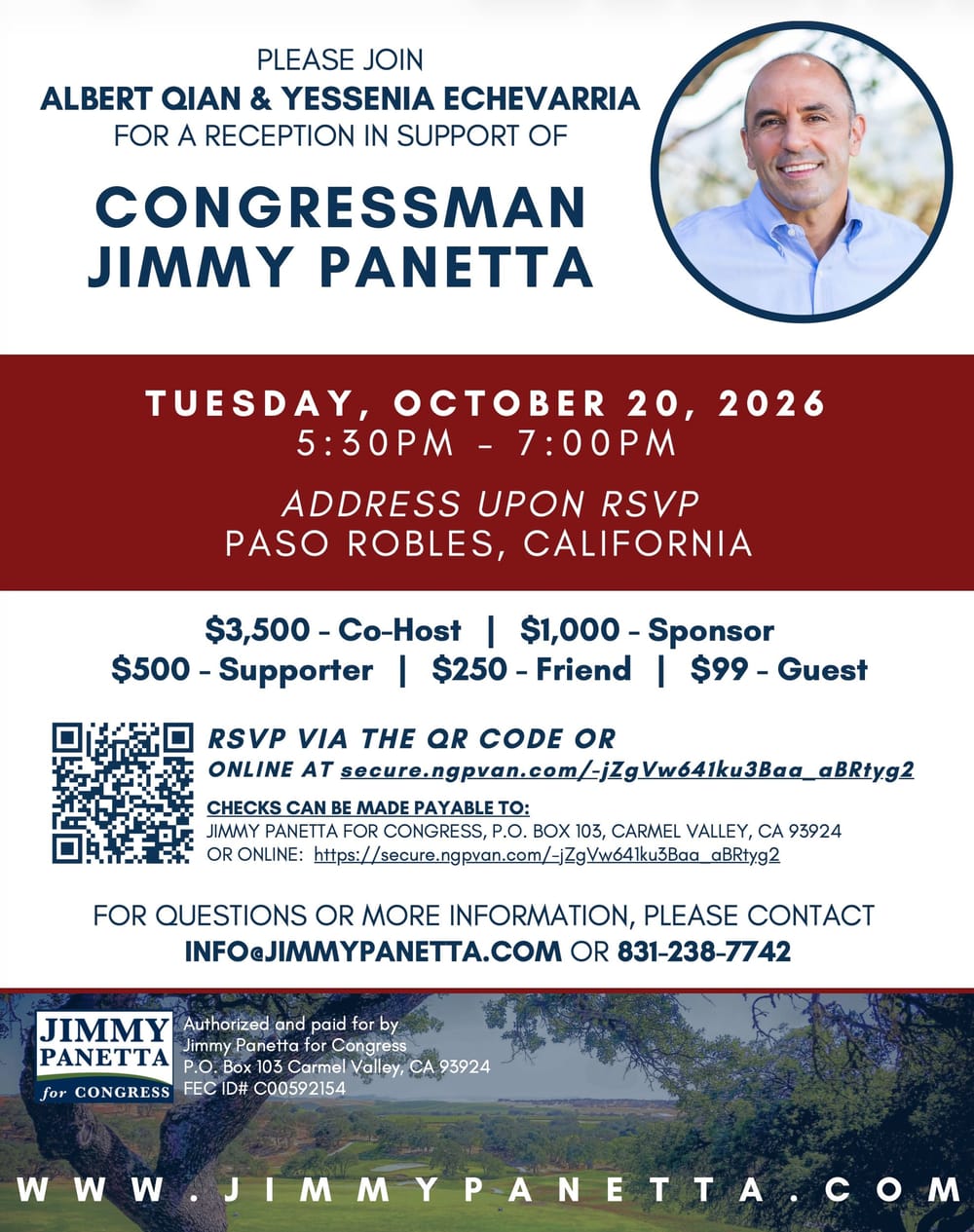 Jimmy Panetta Fundraiser!