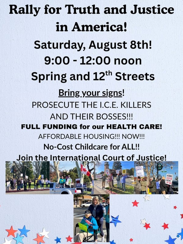 Street Rally - Saturday, August 8th! ~ 9:00am - 12:00 Noon