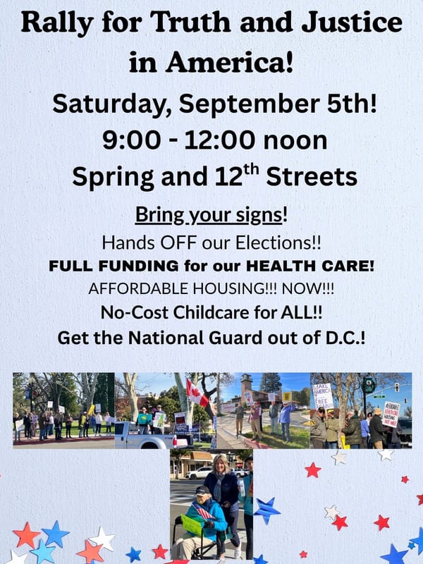 Street Rally Saturday, Sept. 5th