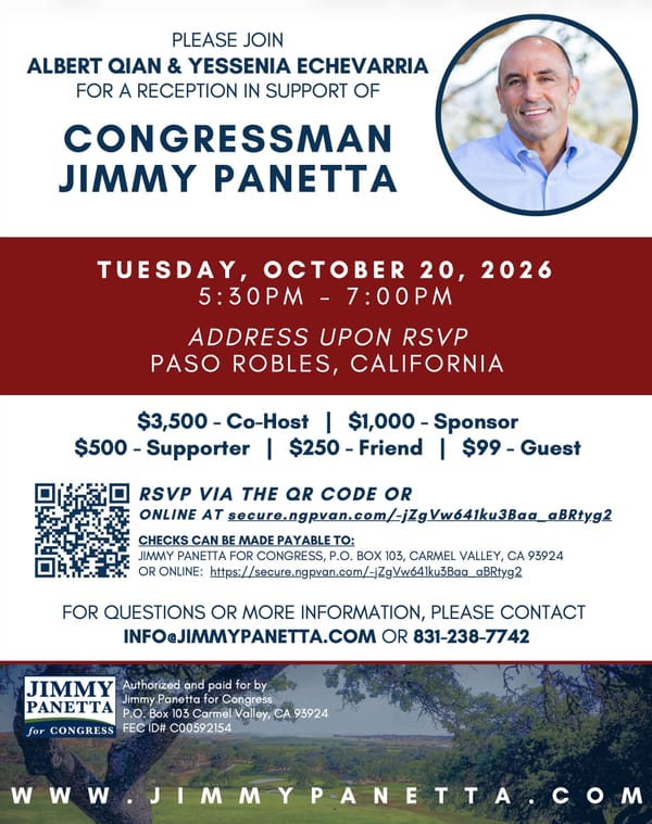 Jimmy Panetta Fundraiser!