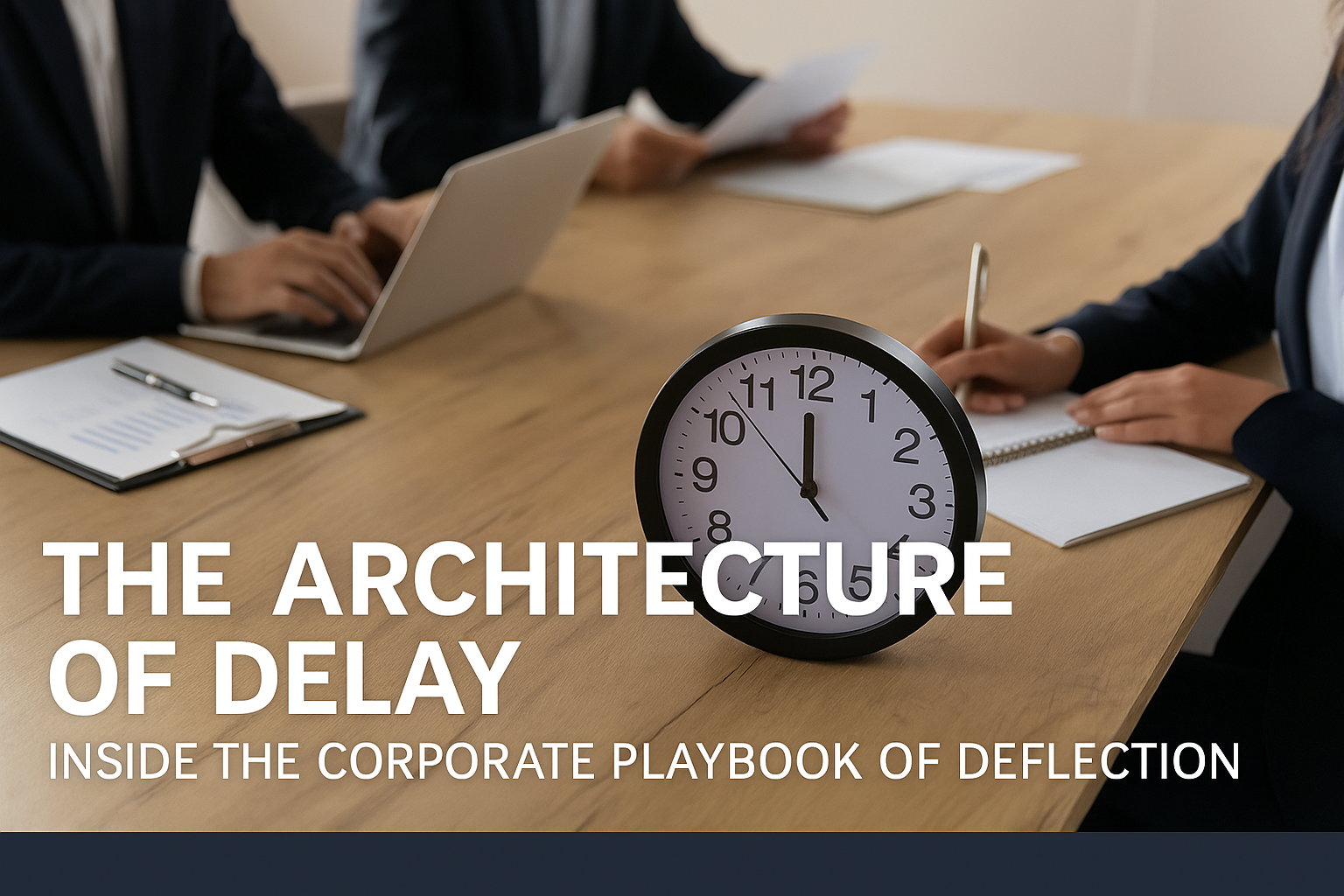 The Architecture of Delay: Inside the Corporate Playbook of Deflection