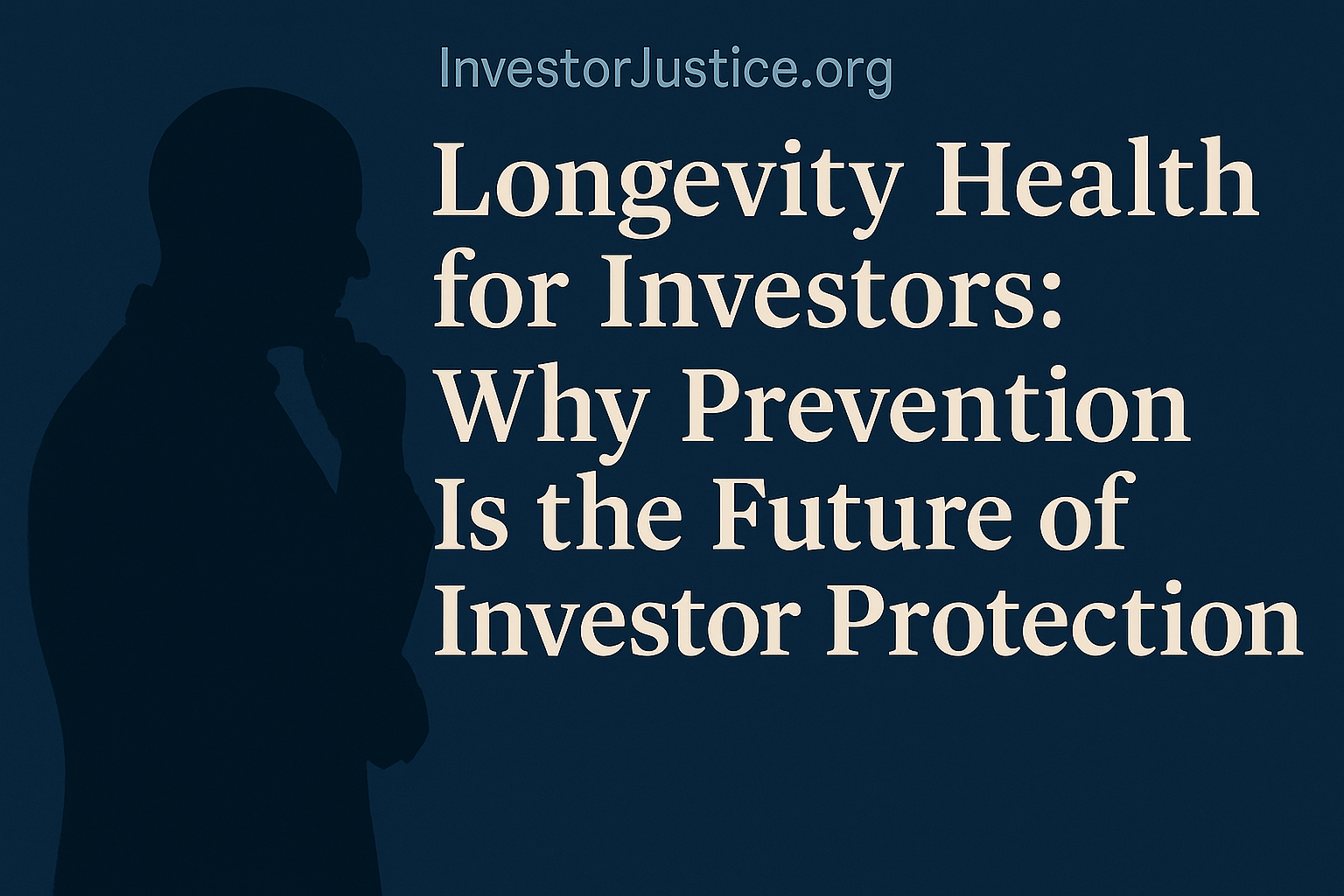 Civic and Financial Resilience Editorial: Longevity Health for Investors and Why Prevention Is the Future of Investor Protection
