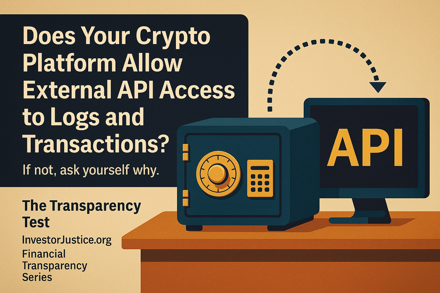 Does Your Crypto Platform Allow External API Access to Logs and Transactions?