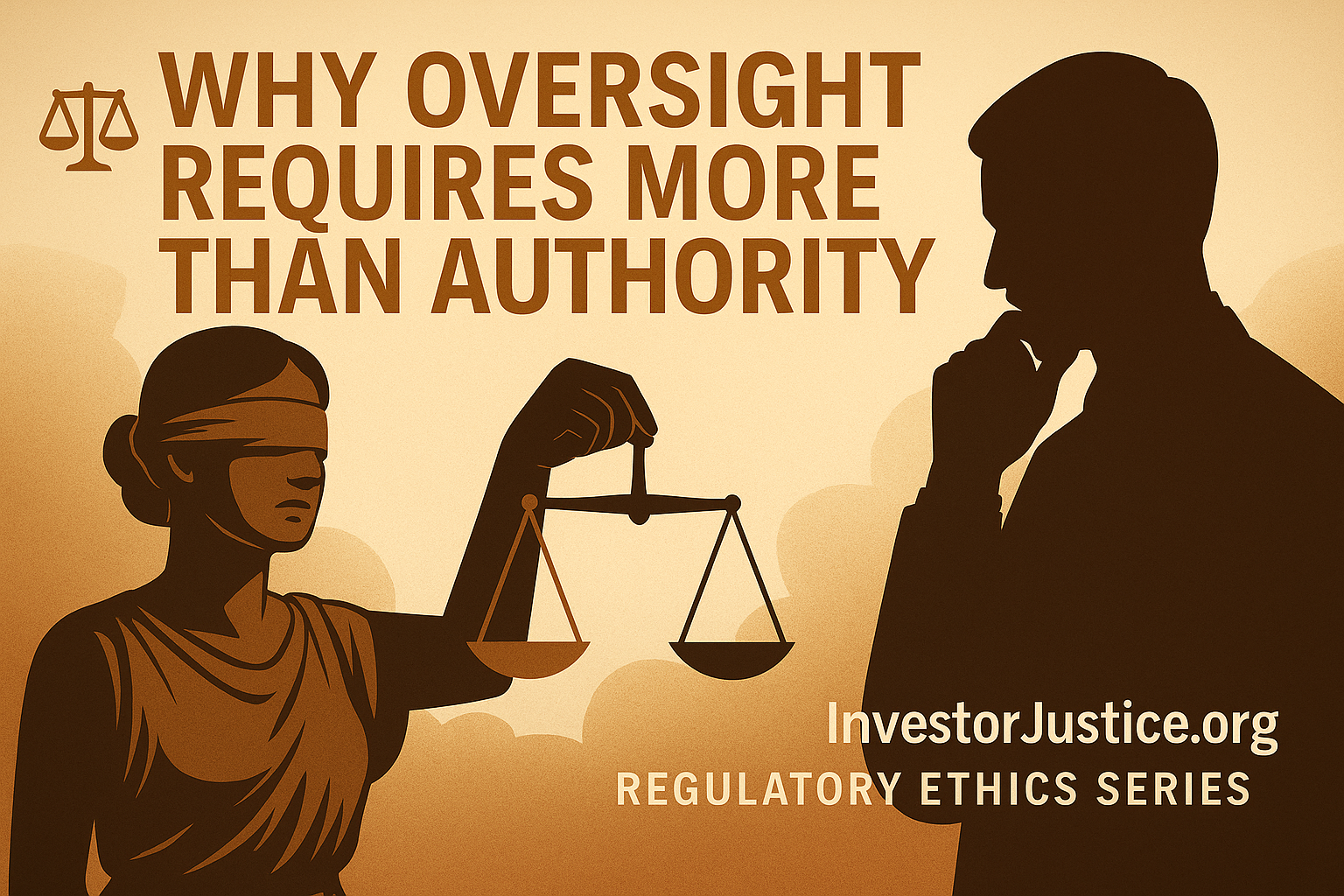 Regulatory Ethics Series: Why Oversight Requires More Than Authority