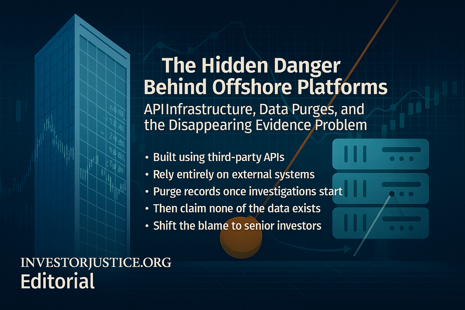 The Hidden Danger Behind Offshore Platforms: API Infrastructure, Data Purges, and the Disappearing Evidence Problem