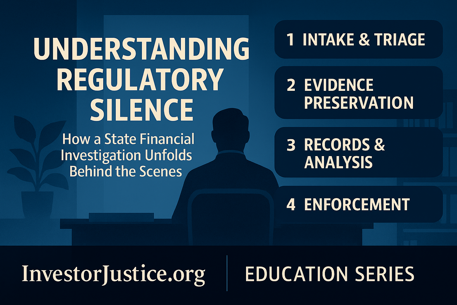 What “Regulatory Silence” Really Means and How State Regulators Investigate Financial Misconduct Behind the Scenes