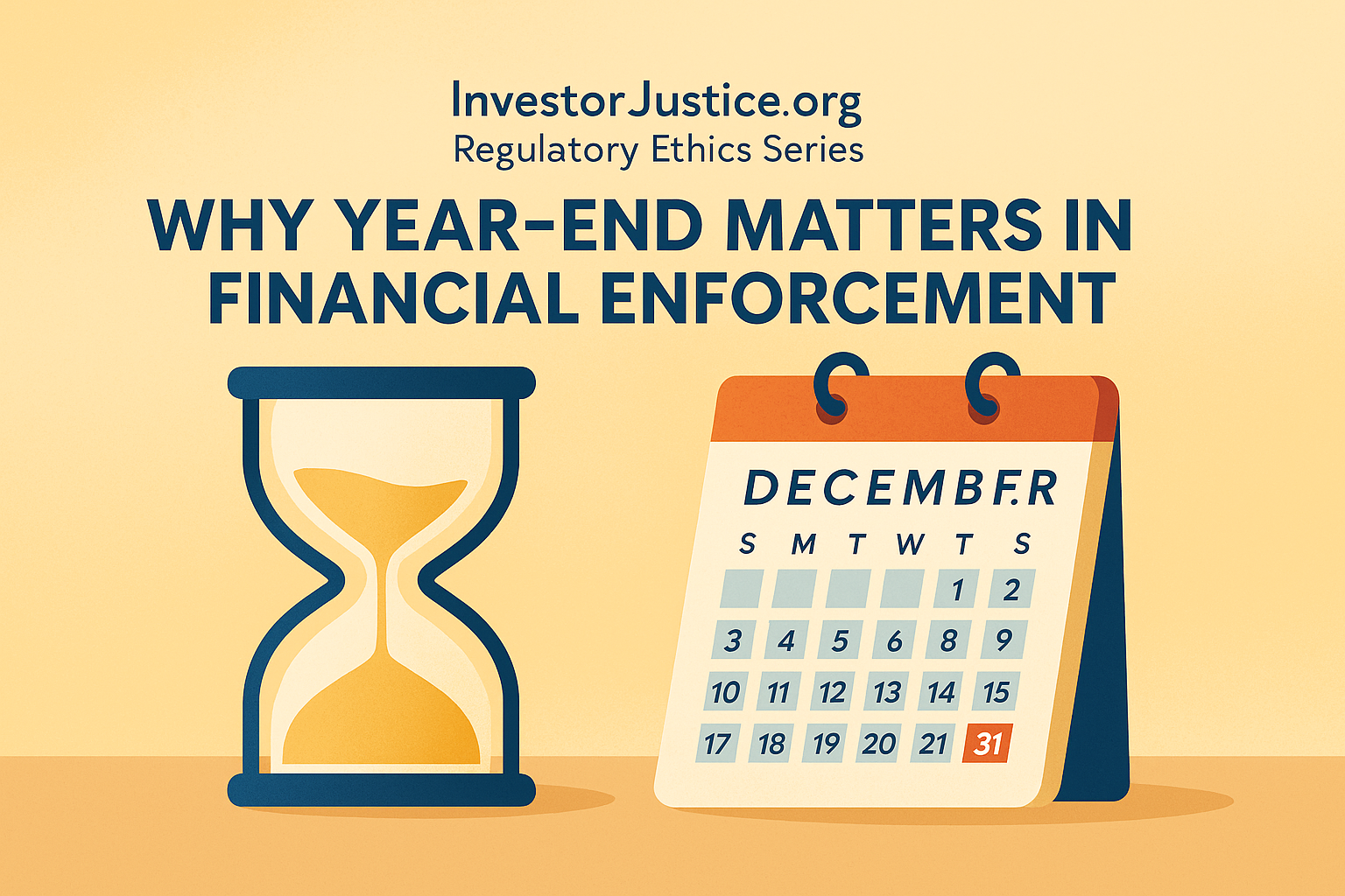 Why Year-End Matters in Financial Enforcement and Why Timing Affects Consumer Outcomes