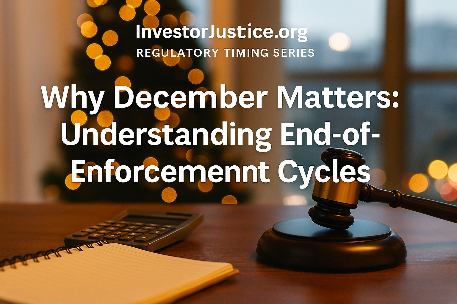 Why December Matters: Understanding End-of-Year Enforcement Cycles