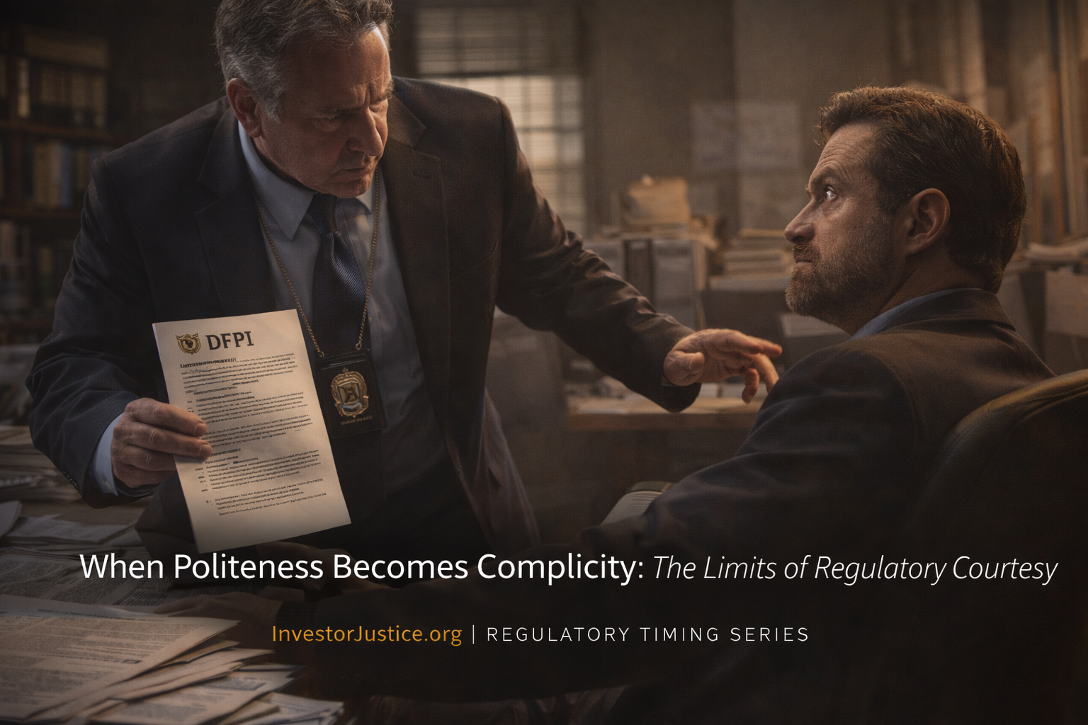 When Politeness Becomes Complicity: The Limits of Regulatory Courtesy