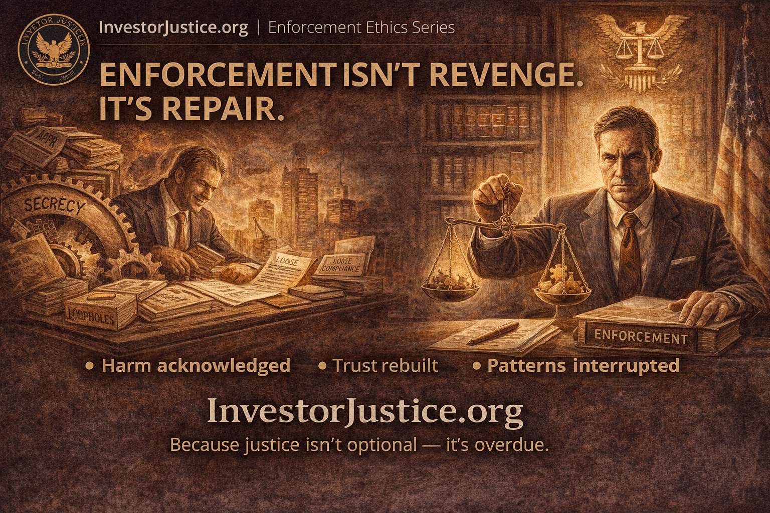 Enforcement Isn’t Revenge. It’s Repair.
