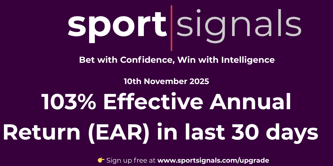 ⚽ Sport Signals Profit Pulse 10th November 2025 - Weekly Recap & Upcoming Tips