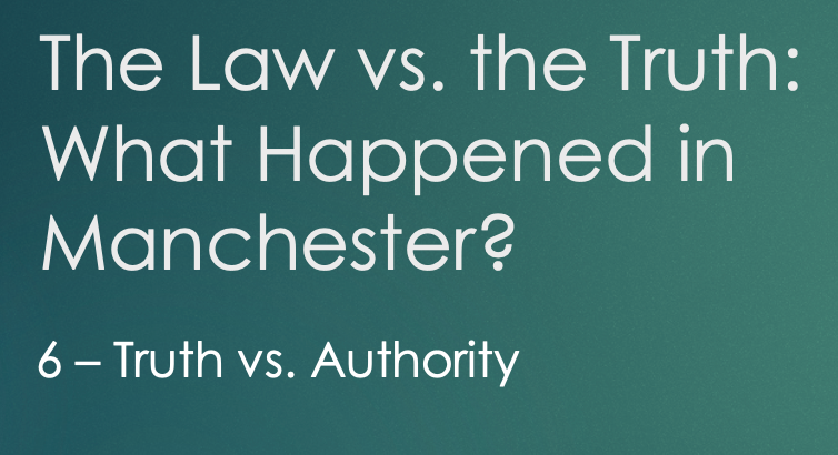 The Law vs. The Truth, Part 6