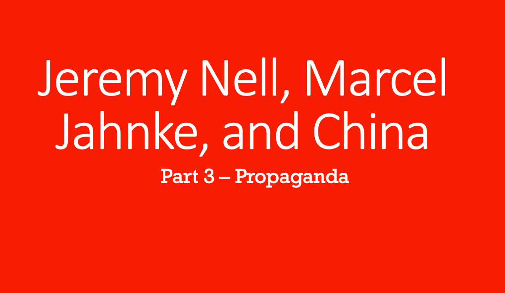 Jeremy Nell, Marcel Jahnke, and China - Part 3