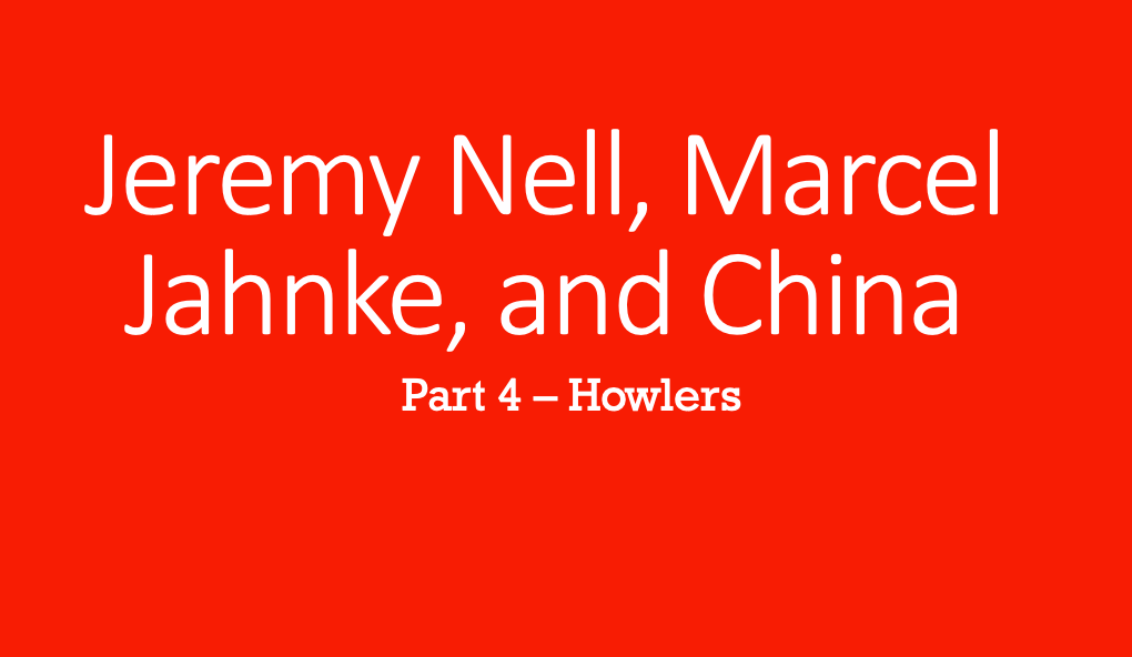 Jeremy Nell, Marcel Jahnke, and China - Part 4