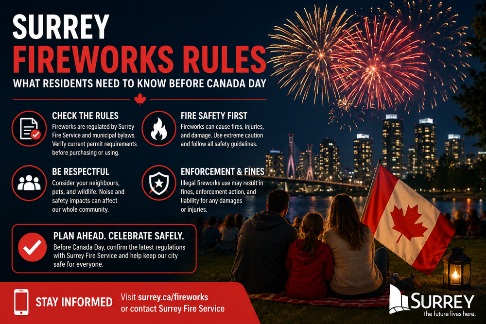 Surrey Fireworks Rules What Residents Need to Know Before Canada Day