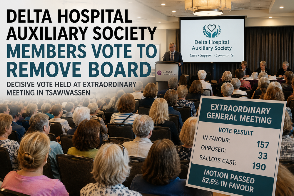 Delta Hospital Auxiliary Members Vote to Remove Board in Decisive Result