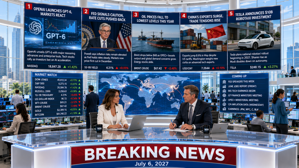 📰 WBN Breaking News — July 6, 2026: OPEC+ Raises Oil Output As Crude Falls Below $72, SK Hynix Sets Terms For A $28.1 Billion IPO, And Canada Weighs German And South Korean Submarine Bids
