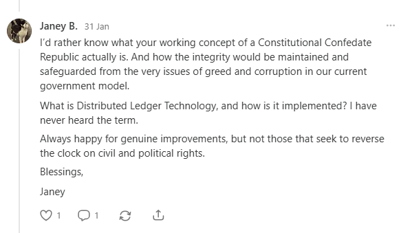 The merits of a Confederate Constitutional Republic