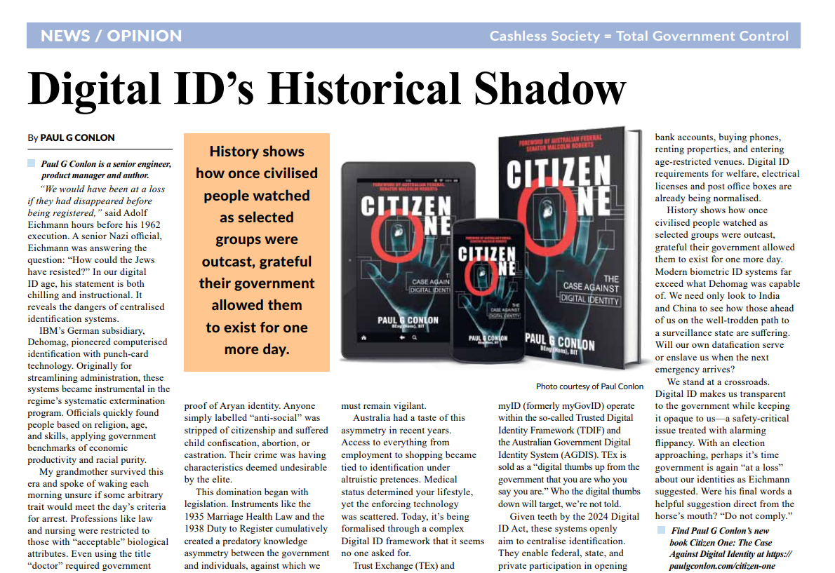 Stopping Digital ID & Potential Alternatives with Paul G. Conlon