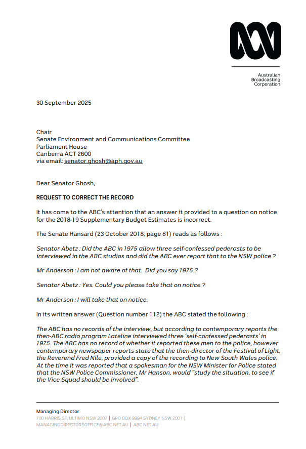 The Recording the ABC tried to stop from being published