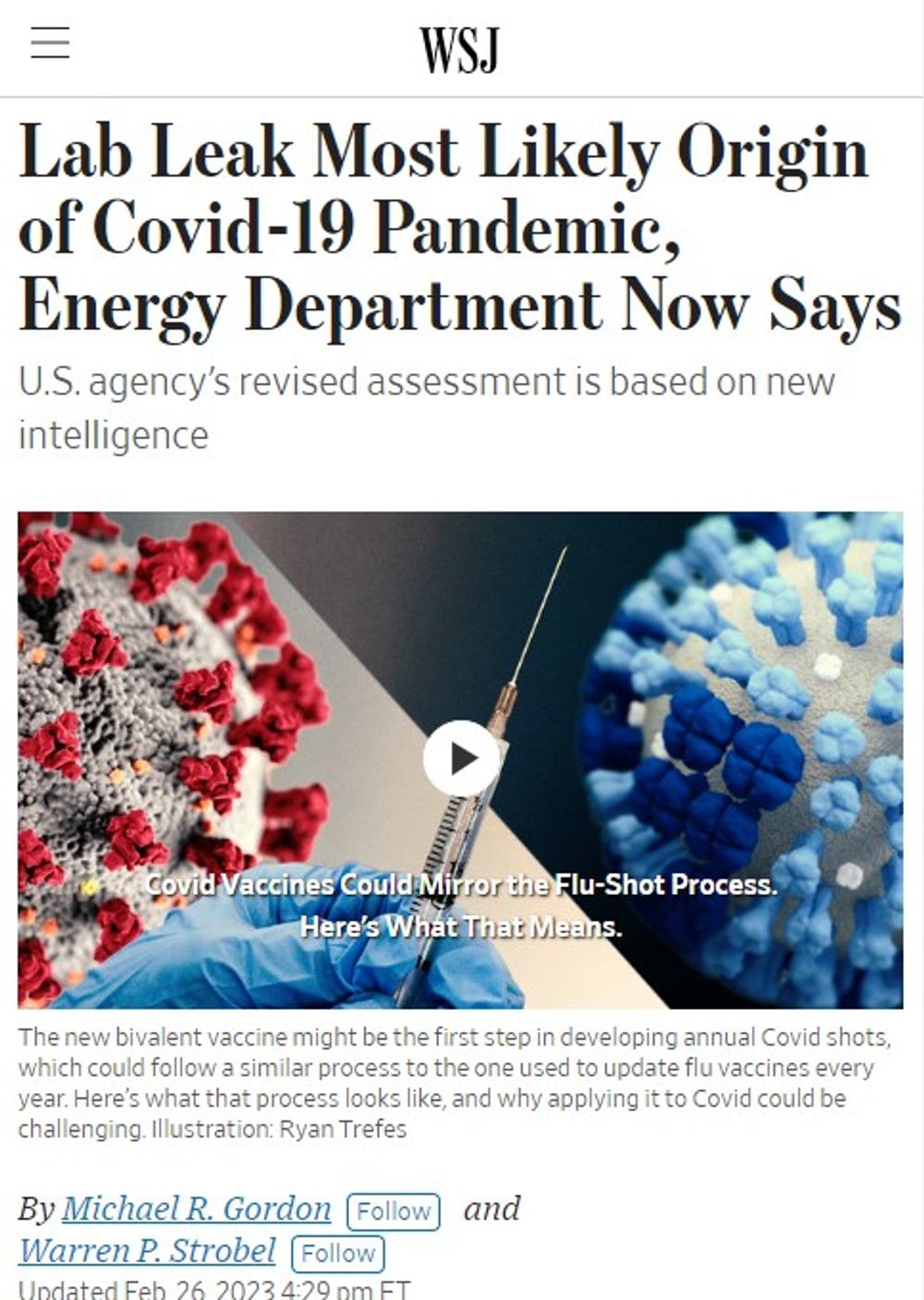 Why is legacy media all of sudden reporting about the 'lab leak theory' around SARS-CoV-2?