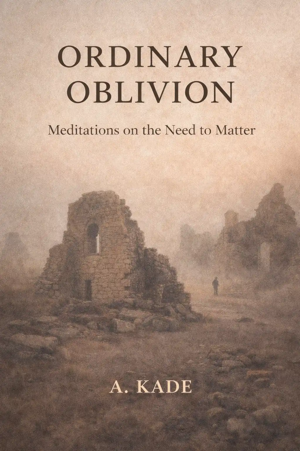 Ordinary Oblivion, a book cover by A. Kade