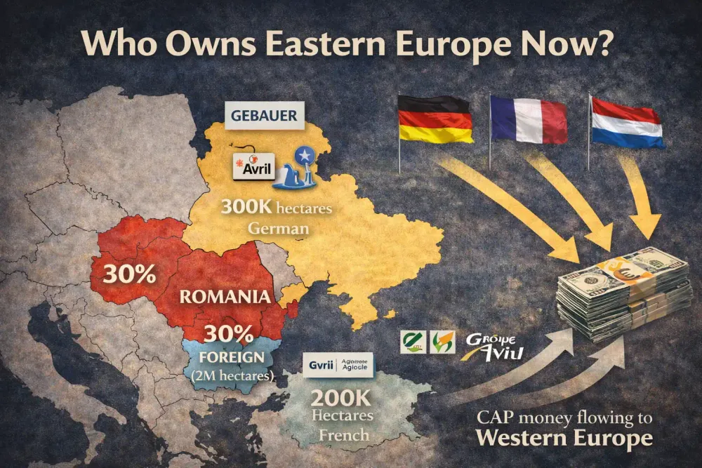 Investigation exposing how EU integration enabled systematic land grab from Eastern European countries