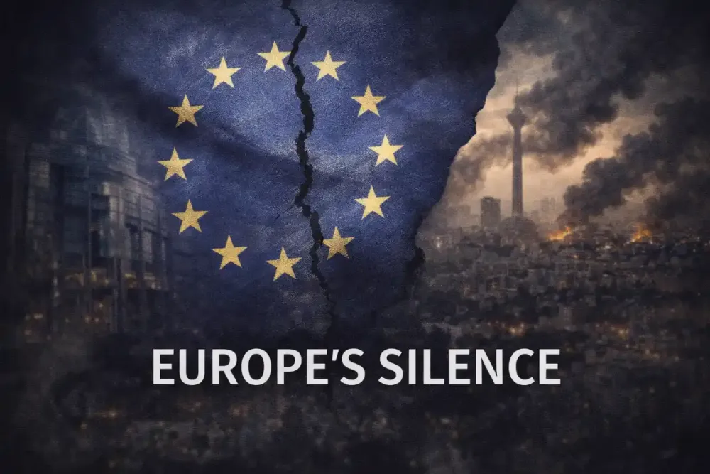 European Commission President Ursula von der Leyen, who endorsed regime change in Iran within 48 hours of calling for maximum restraint