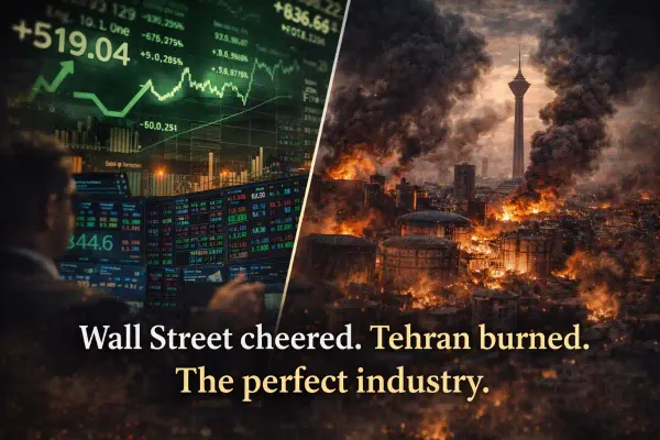 Wall Street cheered. Tehran burned. The perfect industry.