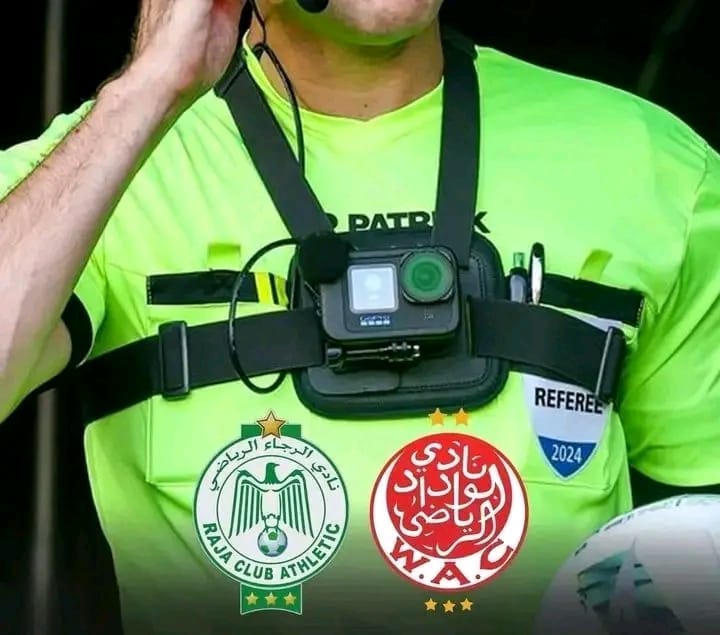 Morocco Leads Africa with Referee Body Cameras in Casablanca Derby