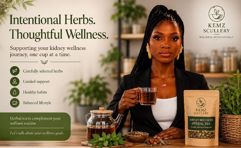 Kemz Scullery Promotes Intentional Herbal Wellness for Kidney Health