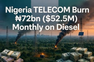 Nigeria’s Telecom Industry Burns $52.5M Monthly on Diesel to Keep Networks Running
