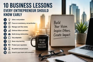 10 Business Lessons Every Entrepreneur Should Know Early