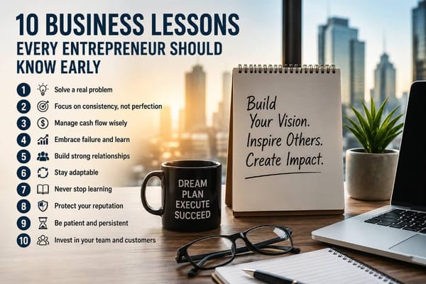 10 Business Lessons Every Entrepreneur Should Know Early
