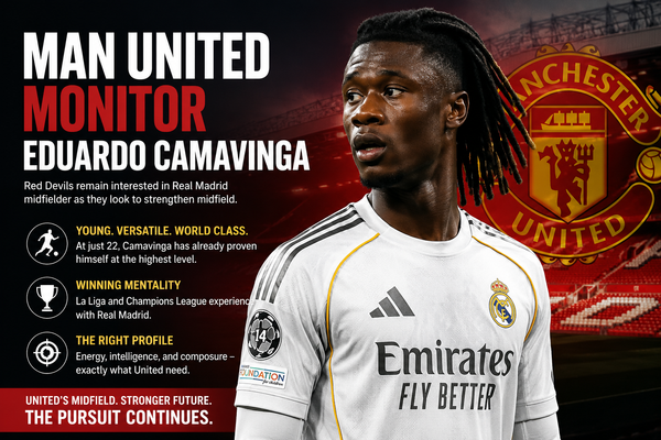 Manchester United Continue Monitoring Eduardo Camavinga for Midfield Reinforcement