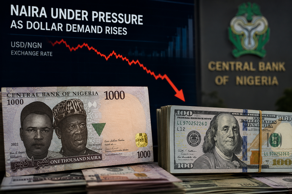 Naira Under Fresh Pressure as Dollar Demand Tests Nigeria’s FX Market