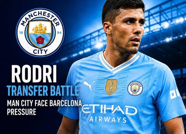 Rodri Transfer Battle Intensifies as Manchester City Face Barcelona Pressure