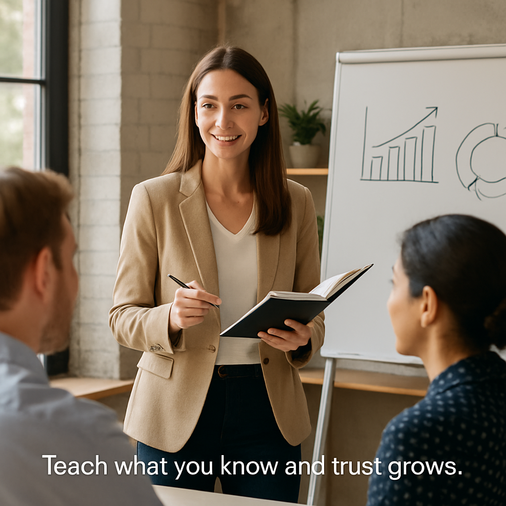 Teach What You Know and Watch Your Network Grow Fast
