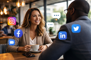 Connection deepens when conversation leaves the screen.