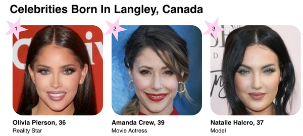 Langley's Celebrity Trio Takes Hollywood