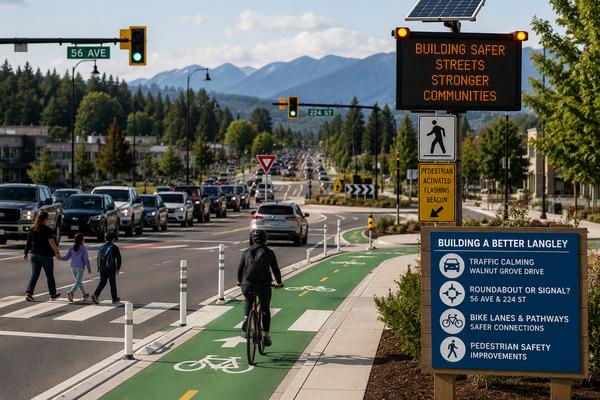 Langley’s Road Debate Is Heating Up as Traffic, Bike Lanes, and Safety Collide