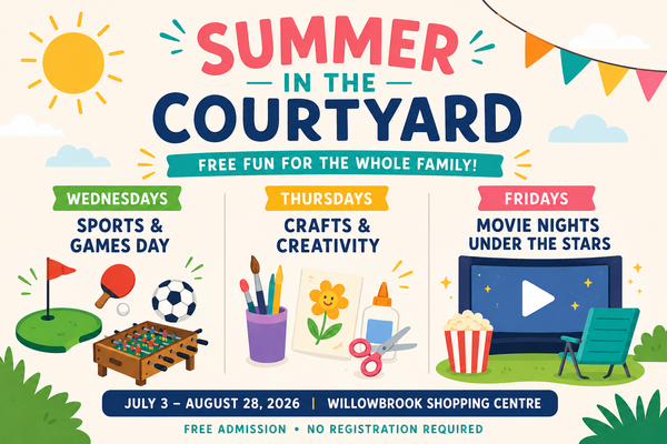 Summer in the Courtyard Returns to Willowbrook with Free Family Fun All Season Long