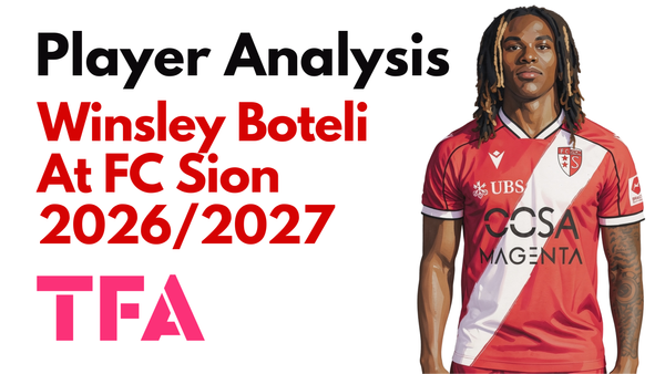 Winsley Boteli Scout Report At FC Sion 2026/2027: The 20-Year-Old Swiss Striker Combining Target-Man Strength With Explosive Mobility - Player Analysis