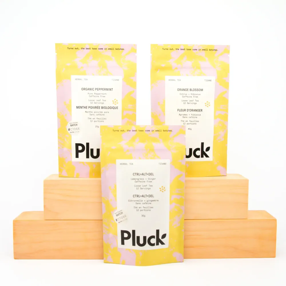 I can't stop drinking these Canadian-blended herbal tea from Pluck Teas 🫖