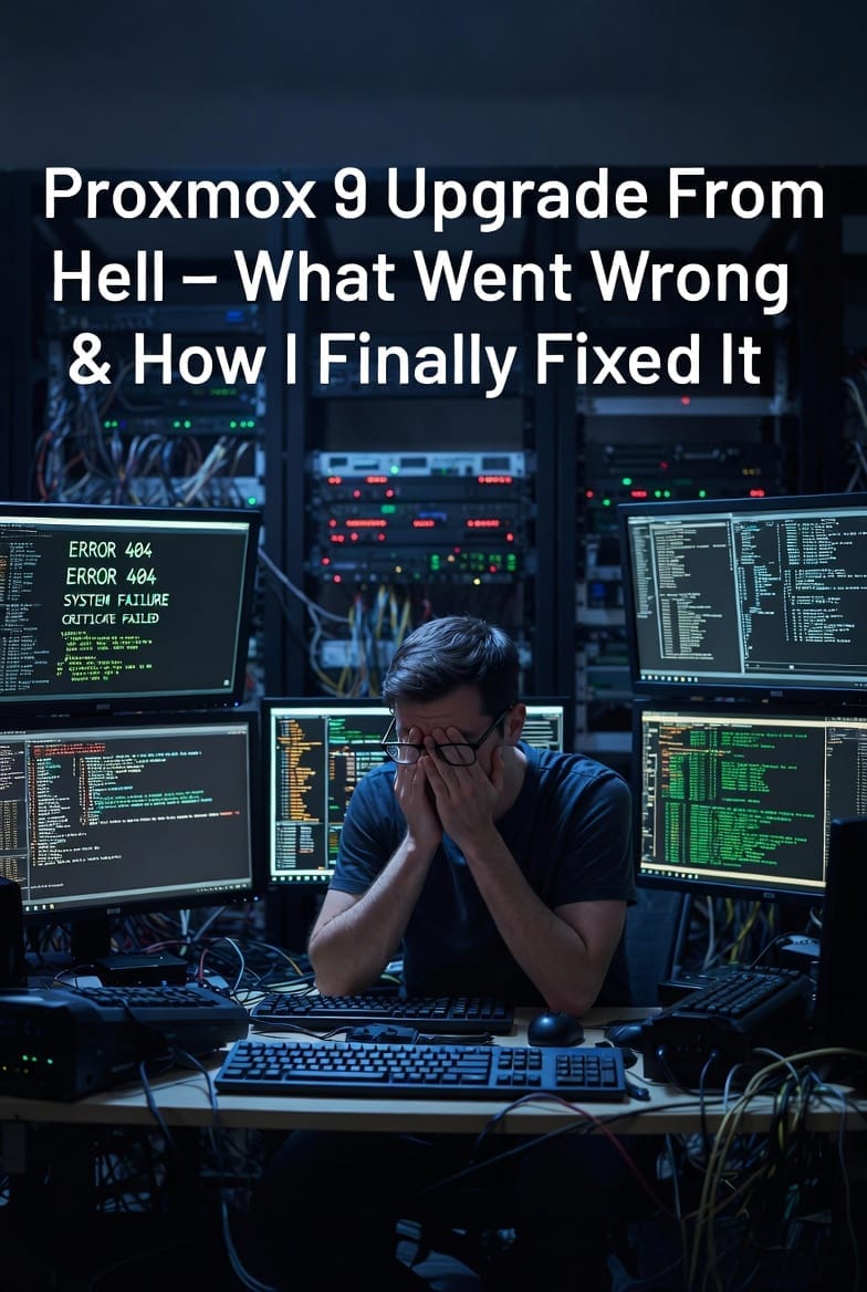 Proxmox 9 Upgrade From Hell – What Went Wrong & How I Finally Fixed It