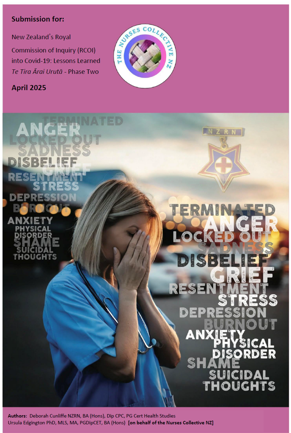 Mandated Healthcare Workers: Submission to the Covid Inquiry by The Nurses Collective NZ