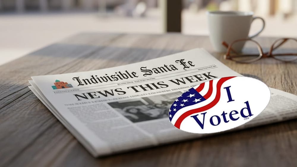 Nov 4: Indivisible Santa Fe Newsletter