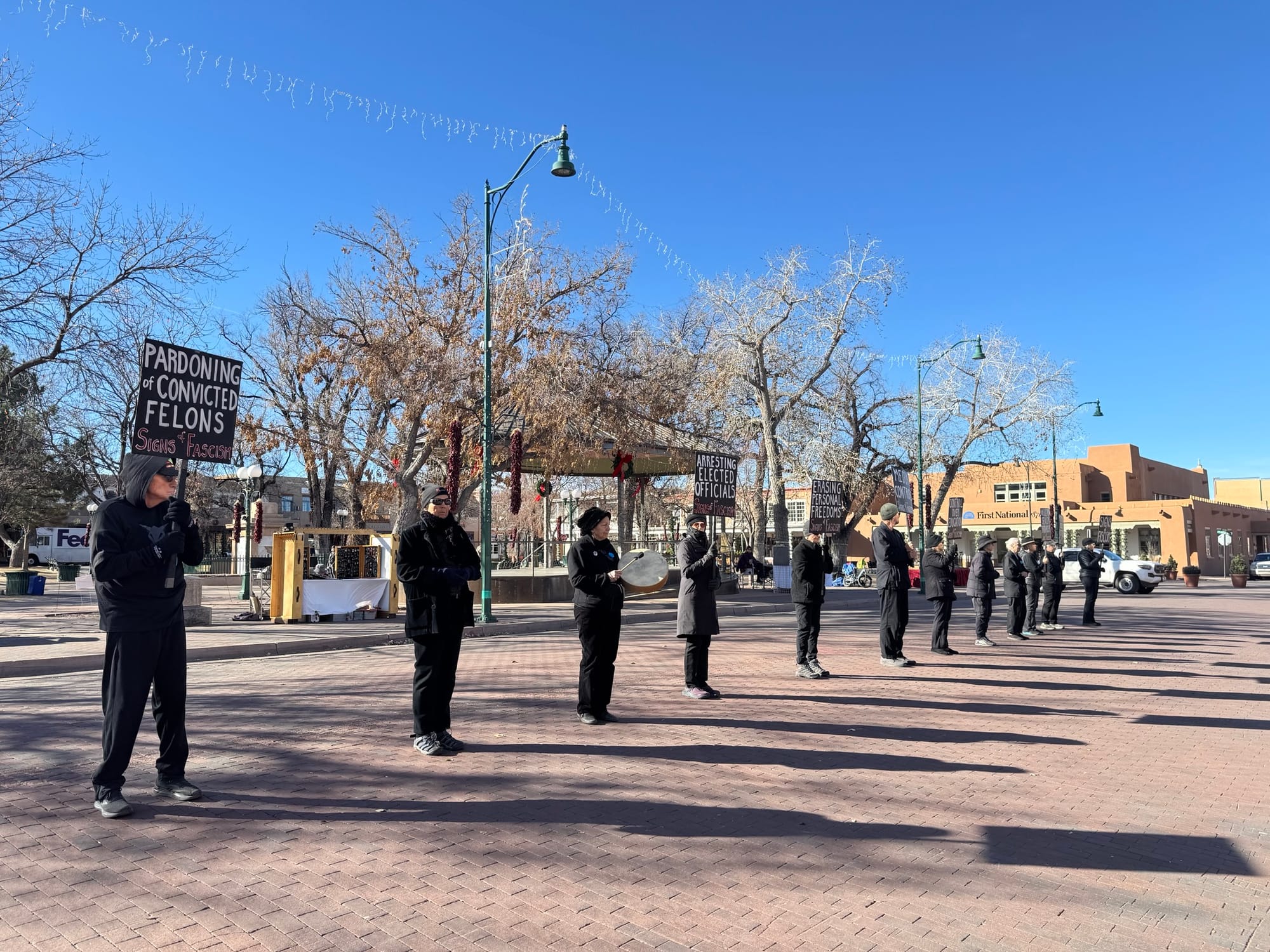 Signs of Fascism: The Quiet Power of a Somber Protest