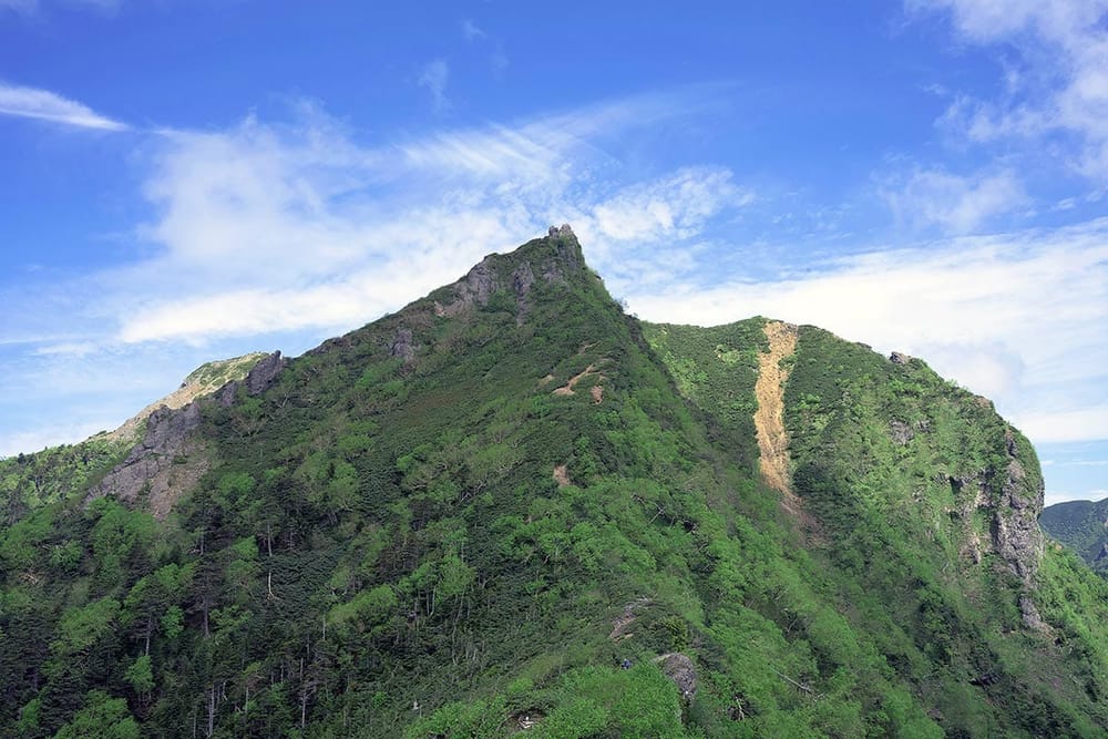 steep mountain ridgeline